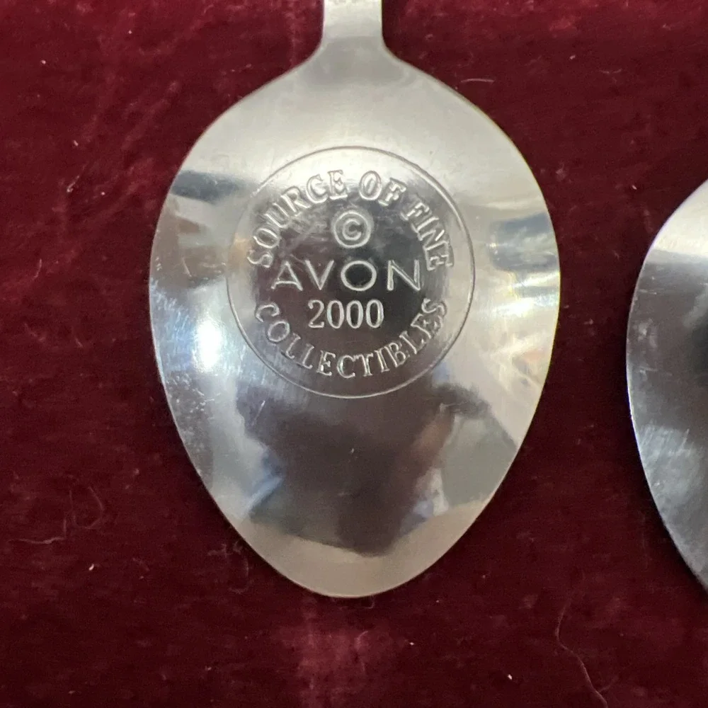 Vintage Avon Tea Time Memories Collector stainless steel, China Spoons - 3 Style